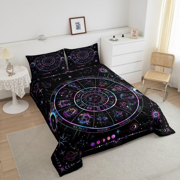 Castle Fairy African American Black Girl Comforter Set Twin Size,Pink Black Princess Girls Bedding Set,Cute Glitter Kids Quilt Set Teens Flower Star Colorful Dots Reversible Print Duvet Insert 2Pcs - Image 34