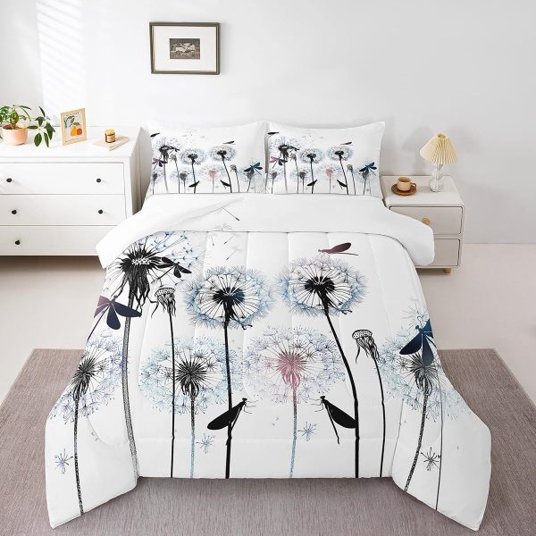 Castle Fairy African American Black Girl Comforter Set Twin Size,Pink Black Princess Girls Bedding Set,Cute Glitter Kids Quilt Set Teens Flower Star Colorful Dots Reversible Print Duvet Insert 2Pcs - Image 73