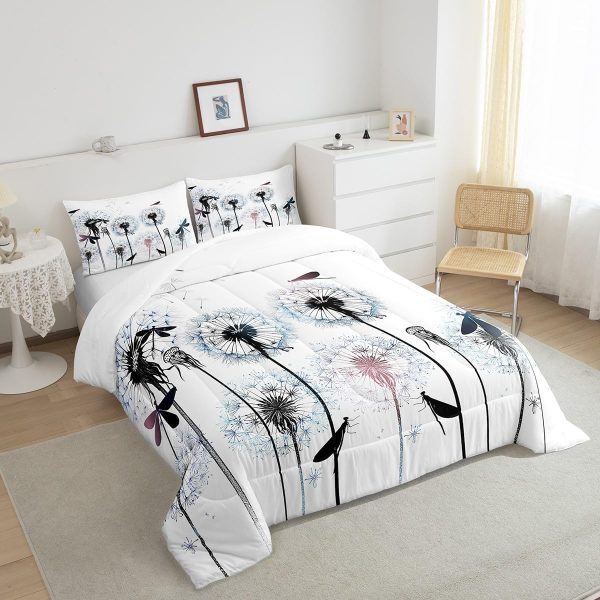 Castle Fairy African American Black Girl Comforter Set Twin Size,Pink Black Princess Girls Bedding Set,Cute Glitter Kids Quilt Set Teens Flower Star Colorful Dots Reversible Print Duvet Insert 2Pcs - Image 76