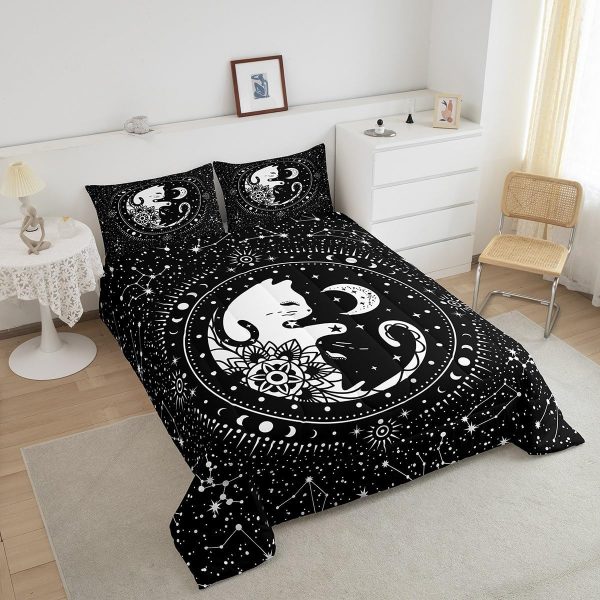Castle Fairy African American Black Girl Comforter Set Twin Size,Pink Black Princess Girls Bedding Set,Cute Glitter Kids Quilt Set Teens Flower Star Colorful Dots Reversible Print Duvet Insert 2Pcs - Image 112