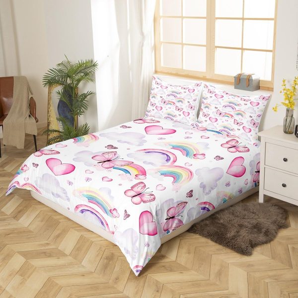 Japanese Crane Duvet Cover Set Queen Size,Gold Sun Cloud Stripes Bedding Set 3Pcs,Retro Ukiyoe Leaf Print Comforter Cover for Adult Women Men Room Decor,Wild Animals Quilt Cover,2 Pillowcases - Image 11