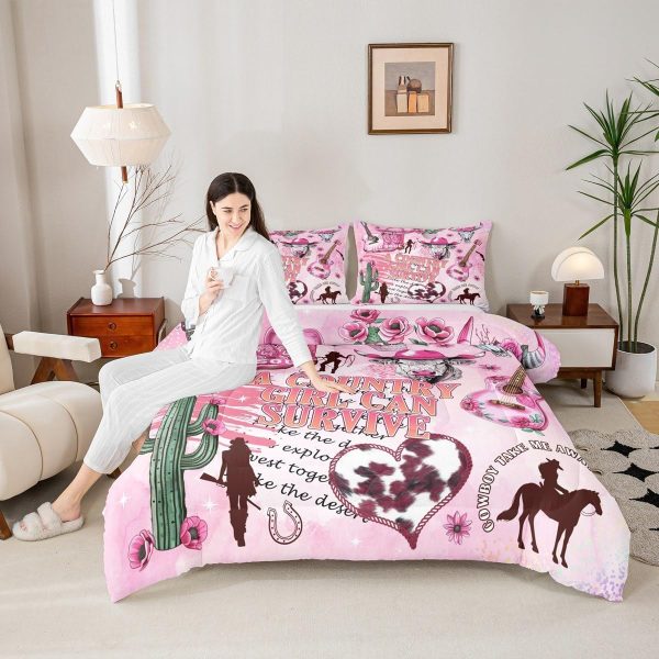 Castle Fairy African American Black Girl Comforter Set Twin Size,Pink Black Princess Girls Bedding Set,Cute Glitter Kids Quilt Set Teens Flower Star Colorful Dots Reversible Print Duvet Insert 2Pcs - Image 120