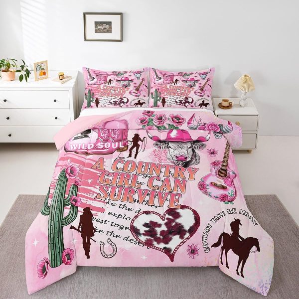 Castle Fairy African American Black Girl Comforter Set Twin Size,Pink Black Princess Girls Bedding Set,Cute Glitter Kids Quilt Set Teens Flower Star Colorful Dots Reversible Print Duvet Insert 2Pcs - Image 121