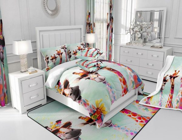 Japanese Crane Duvet Cover Set Queen Size,Gold Sun Cloud Stripes Bedding Set 3Pcs,Retro Ukiyoe Leaf Print Comforter Cover for Adult Women Men Room Decor,Wild Animals Quilt Cover,2 Pillowcases - Image 18