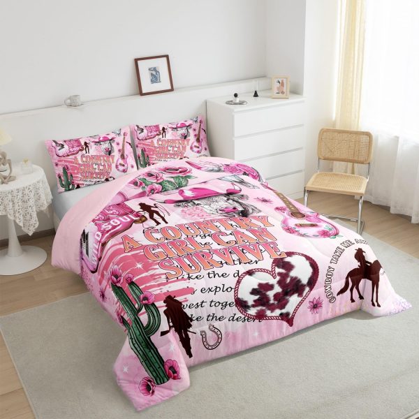 Castle Fairy African American Black Girl Comforter Set Twin Size,Pink Black Princess Girls Bedding Set,Cute Glitter Kids Quilt Set Teens Flower Star Colorful Dots Reversible Print Duvet Insert 2Pcs - Image 124
