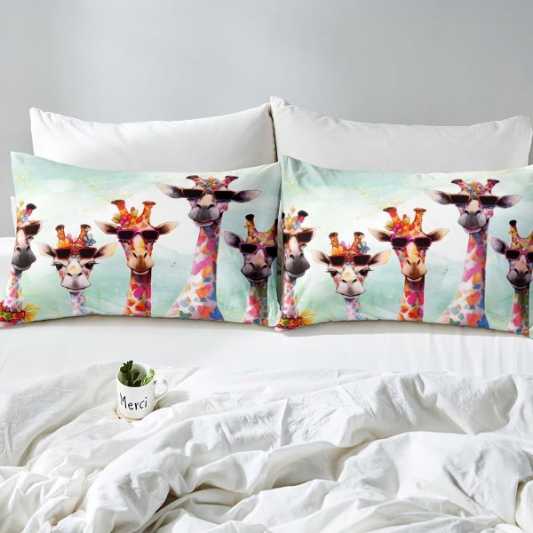 Japanese Crane Duvet Cover Set Queen Size,Gold Sun Cloud Stripes Bedding Set 3Pcs,Retro Ukiyoe Leaf Print Comforter Cover for Adult Women Men Room Decor,Wild Animals Quilt Cover,2 Pillowcases - Image 20