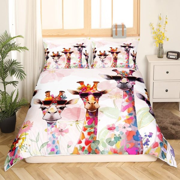 Japanese Crane Duvet Cover Set Queen Size,Gold Sun Cloud Stripes Bedding Set 3Pcs,Retro Ukiyoe Leaf Print Comforter Cover for Adult Women Men Room Decor,Wild Animals Quilt Cover,2 Pillowcases - Image 22