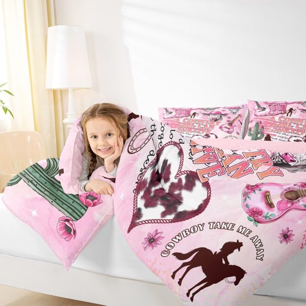 Castle Fairy African American Black Girl Comforter Set Twin Size,Pink Black Princess Girls Bedding Set,Cute Glitter Kids Quilt Set Teens Flower Star Colorful Dots Reversible Print Duvet Insert 2Pcs - Image 128