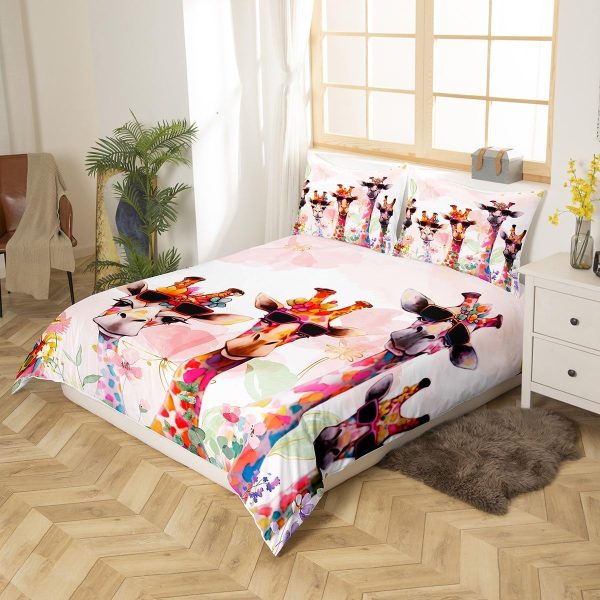 Japanese Crane Duvet Cover Set Queen Size,Gold Sun Cloud Stripes Bedding Set 3Pcs,Retro Ukiyoe Leaf Print Comforter Cover for Adult Women Men Room Decor,Wild Animals Quilt Cover,2 Pillowcases - Image 23
