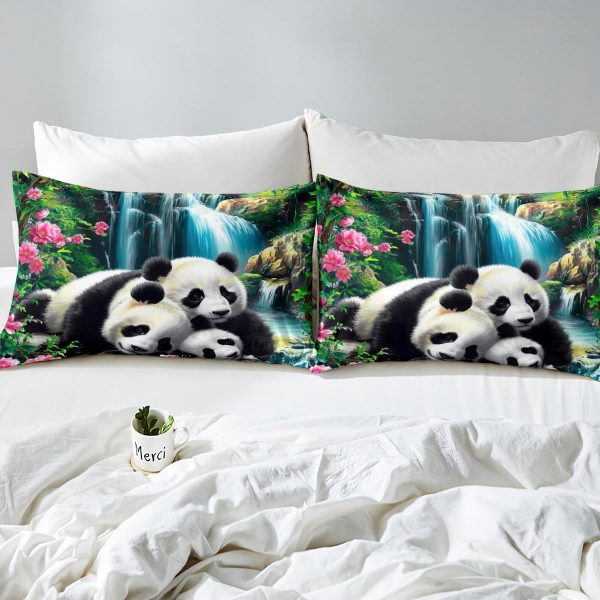 Japanese Crane Duvet Cover Set Queen Size,Gold Sun Cloud Stripes Bedding Set 3Pcs,Retro Ukiyoe Leaf Print Comforter Cover for Adult Women Men Room Decor,Wild Animals Quilt Cover,2 Pillowcases - Image 32