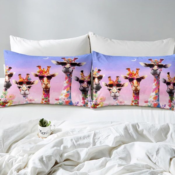 Japanese Crane Duvet Cover Set Queen Size,Gold Sun Cloud Stripes Bedding Set 3Pcs,Retro Ukiyoe Leaf Print Comforter Cover for Adult Women Men Room Decor,Wild Animals Quilt Cover,2 Pillowcases - Image 38