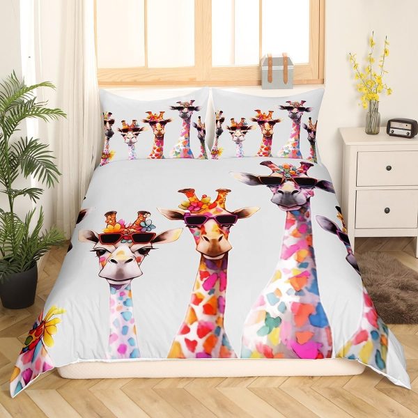 Japanese Crane Duvet Cover Set Queen Size,Gold Sun Cloud Stripes Bedding Set 3Pcs,Retro Ukiyoe Leaf Print Comforter Cover for Adult Women Men Room Decor,Wild Animals Quilt Cover,2 Pillowcases - Image 46