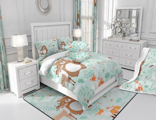 Japanese Crane Duvet Cover Set Queen Size,Gold Sun Cloud Stripes Bedding Set 3Pcs,Retro Ukiyoe Leaf Print Comforter Cover for Adult Women Men Room Decor,Wild Animals Quilt Cover,2 Pillowcases - Image 54