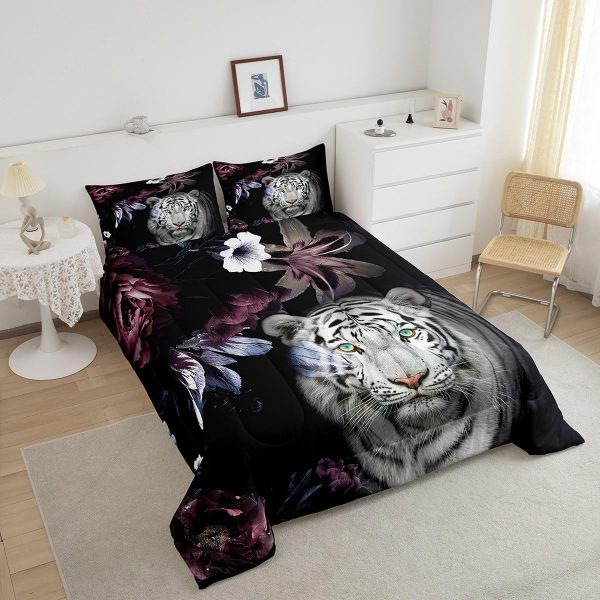 Castle Fairy African American Black Girl Comforter Set Twin Size,Pink Black Princess Girls Bedding Set,Cute Glitter Kids Quilt Set Teens Flower Star Colorful Dots Reversible Print Duvet Insert 2Pcs - Image 167