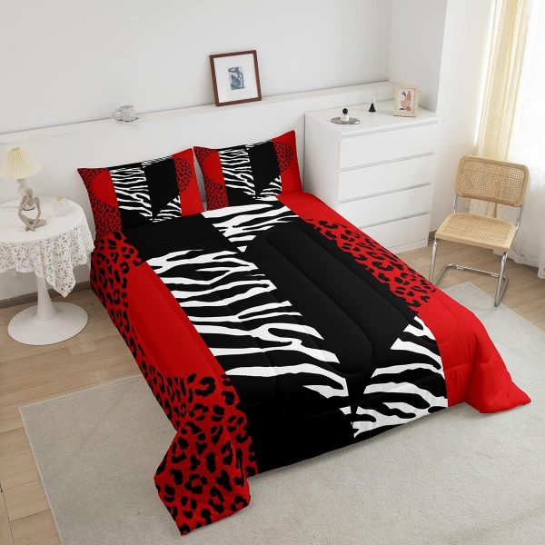 Castle Fairy African American Black Girl Comforter Set Twin Size,Pink Black Princess Girls Bedding Set,Cute Glitter Kids Quilt Set Teens Flower Star Colorful Dots Reversible Print Duvet Insert 2Pcs - Image 178