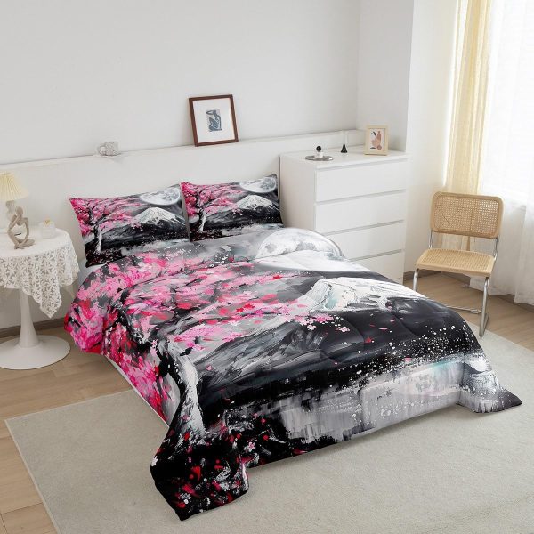 Castle Fairy African American Black Girl Comforter Set Twin Size,Pink Black Princess Girls Bedding Set,Cute Glitter Kids Quilt Set Teens Flower Star Colorful Dots Reversible Print Duvet Insert 2Pcs - Image 185