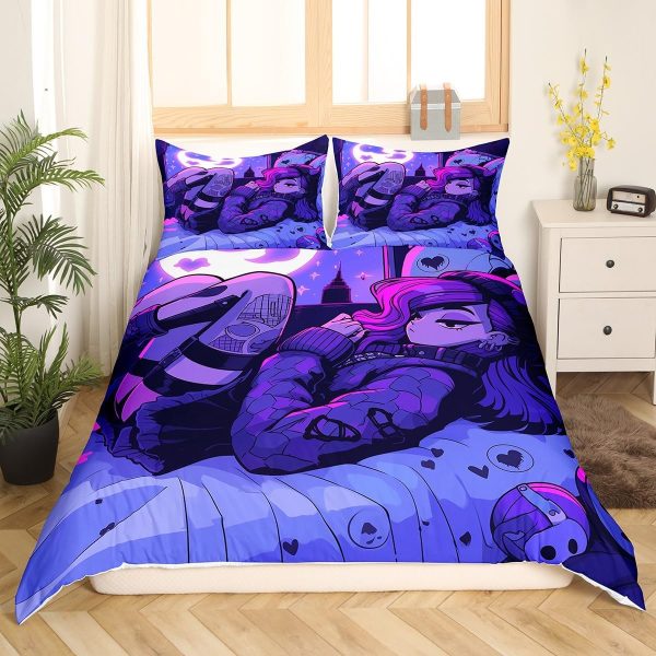 Japanese Crane Duvet Cover Set Queen Size,Gold Sun Cloud Stripes Bedding Set 3Pcs,Retro Ukiyoe Leaf Print Comforter Cover for Adult Women Men Room Decor,Wild Animals Quilt Cover,2 Pillowcases - Image 82