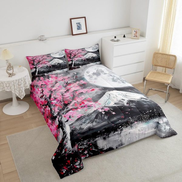 Castle Fairy African American Black Girl Comforter Set Twin Size,Pink Black Princess Girls Bedding Set,Cute Glitter Kids Quilt Set Teens Flower Star Colorful Dots Reversible Print Duvet Insert 2Pcs - Image 222
