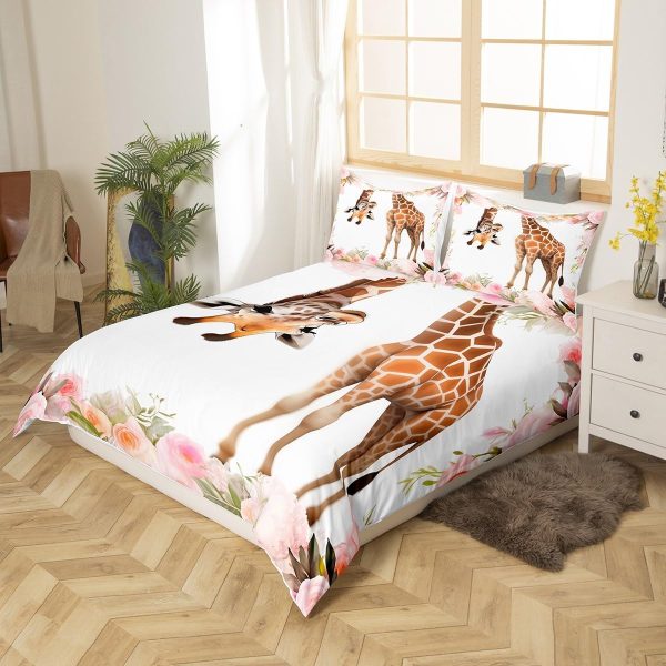Japanese Crane Duvet Cover Set Queen Size,Gold Sun Cloud Stripes Bedding Set 3Pcs,Retro Ukiyoe Leaf Print Comforter Cover for Adult Women Men Room Decor,Wild Animals Quilt Cover,2 Pillowcases - Image 113