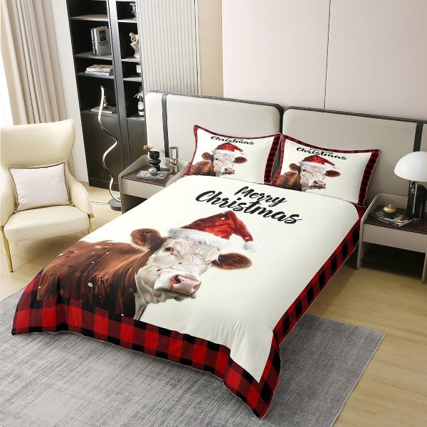 Full Size Duvet Cover Set Unicorn Comforter Cover Set 100% Pure Cotton Cute Boho Rainbow Horse Duvet Cover Set Cartoon Animal Bedding Set 3 Pcs(No Filler) - Image 9