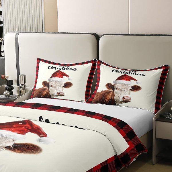 Full Size Duvet Cover Set Unicorn Comforter Cover Set 100% Pure Cotton Cute Boho Rainbow Horse Duvet Cover Set Cartoon Animal Bedding Set 3 Pcs(No Filler) - Image 11