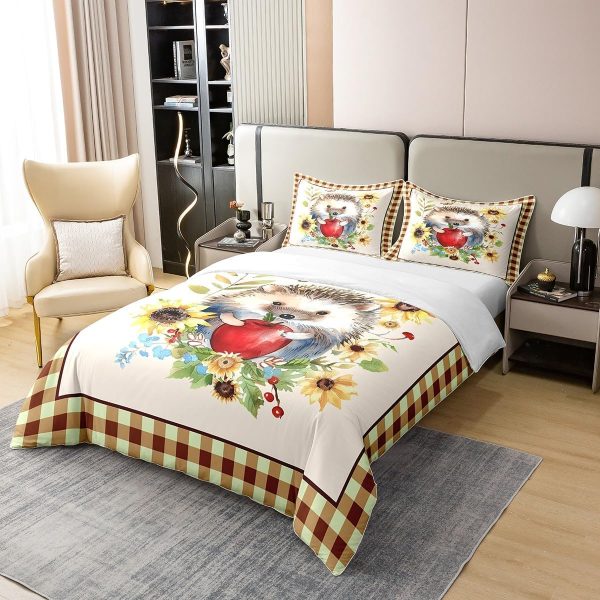 Full Size Duvet Cover Set Unicorn Comforter Cover Set 100% Pure Cotton Cute Boho Rainbow Horse Duvet Cover Set Cartoon Animal Bedding Set 3 Pcs(No Filler) - Image 16