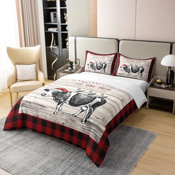 Full Size Duvet Cover Set Unicorn Comforter Cover Set 100% Pure Cotton Cute Boho Rainbow Horse Duvet Cover Set Cartoon Animal Bedding Set 3 Pcs(No Filler) - Image 22