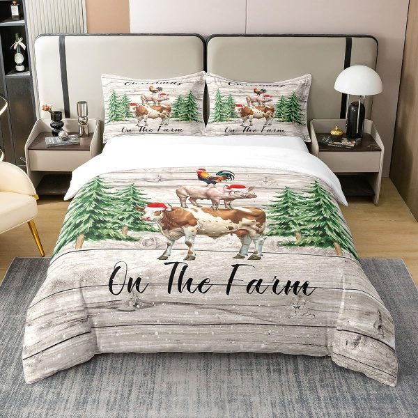 Full Size Duvet Cover Set Unicorn Comforter Cover Set 100% Pure Cotton Cute Boho Rainbow Horse Duvet Cover Set Cartoon Animal Bedding Set 3 Pcs(No Filler) - Image 32