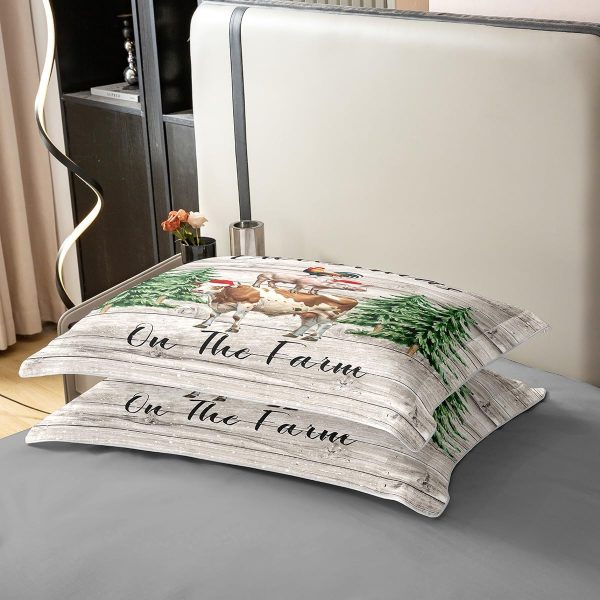 Full Size Duvet Cover Set Unicorn Comforter Cover Set 100% Pure Cotton Cute Boho Rainbow Horse Duvet Cover Set Cartoon Animal Bedding Set 3 Pcs(No Filler) - Image 36