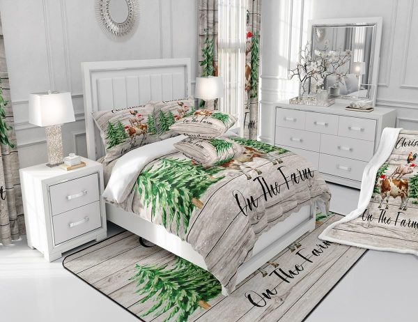 Full Size Duvet Cover Set Unicorn Comforter Cover Set 100% Pure Cotton Cute Boho Rainbow Horse Duvet Cover Set Cartoon Animal Bedding Set 3 Pcs(No Filler) - Image 37