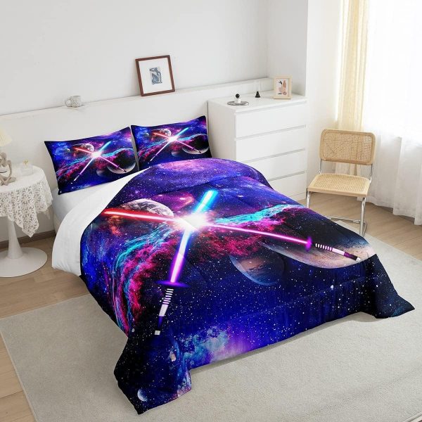 Castle Fairy African American Black Girl Comforter Set Twin Size,Pink Black Princess Girls Bedding Set,Cute Glitter Kids Quilt Set Teens Flower Star Colorful Dots Reversible Print Duvet Insert 2Pcs - Image 254