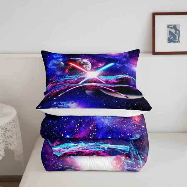 Castle Fairy African American Black Girl Comforter Set Twin Size,Pink Black Princess Girls Bedding Set,Cute Glitter Kids Quilt Set Teens Flower Star Colorful Dots Reversible Print Duvet Insert 2Pcs - Image 255