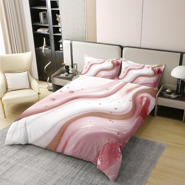 Glittering Galaxy Sky 100% Cotton Duvet Cover,Mystery Galaxy Blue Nebula Breathable Comforter Cover (Not Comforter),Dreamy Universe Watercolor Dark Night Comforter Cover 3 Pcs with 2 Pillowcases Full - Image 15
