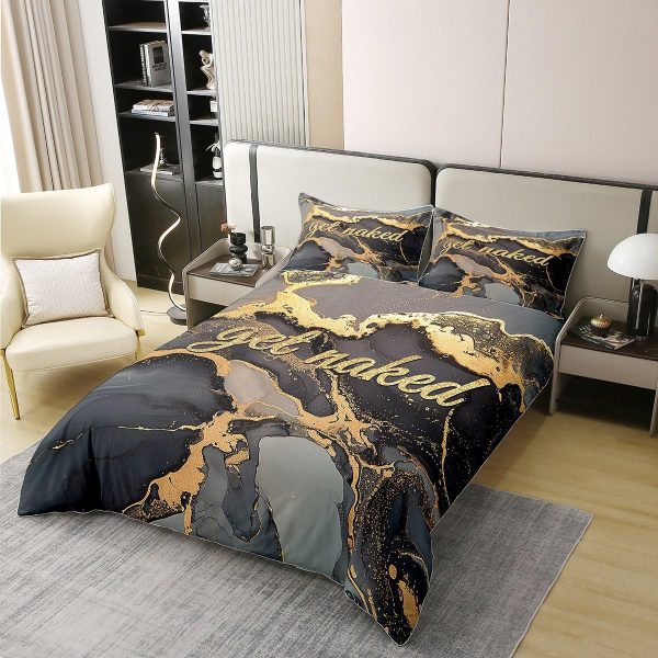 Glittering Galaxy Sky 100% Cotton Duvet Cover,Mystery Galaxy Blue Nebula Breathable Comforter Cover (Not Comforter),Dreamy Universe Watercolor Dark Night Comforter Cover 3 Pcs with 2 Pillowcases Full - Image 42