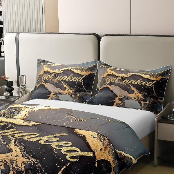 Glittering Galaxy Sky 100% Cotton Duvet Cover,Mystery Galaxy Blue Nebula Breathable Comforter Cover (Not Comforter),Dreamy Universe Watercolor Dark Night Comforter Cover 3 Pcs with 2 Pillowcases Full - Image 44