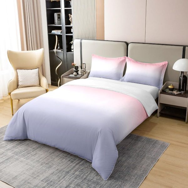 Glittering Galaxy Sky 100% Cotton Duvet Cover,Mystery Galaxy Blue Nebula Breathable Comforter Cover (Not Comforter),Dreamy Universe Watercolor Dark Night Comforter Cover 3 Pcs with 2 Pillowcases Full - Image 55